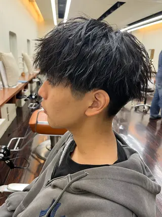 パーマ メンズ 三好 汰一のヘアスタイル