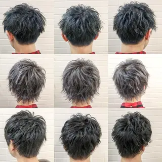 ショート カラー パーマ メンズ 看板犬がお出迎え◎ 初めてでも安心◎のヘアスタイル