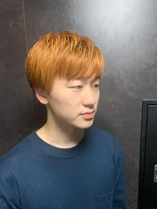 ミディアム 山内 敢史のヘアスタイル