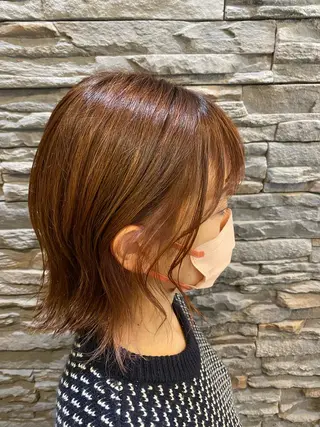 ミディアム 山浦 貴恵のヘアスタイル