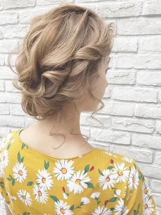 ヘアアレンジ あやか 白髪ぼかしハイライトのヘアスタイル