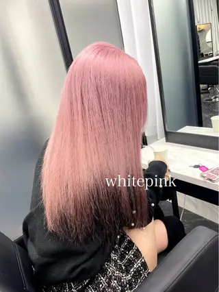 セミロング カラー エクステ🩵ブリーチ 韓国ヘア🩵KAEのヘアスタイル
