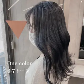 ロング カラー 抜け感レイヤー︴ ニュアンスカラーのヘアスタイル
