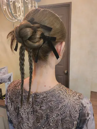 ヘアアレンジ ロング 田井中 悠紀のヘアスタイル