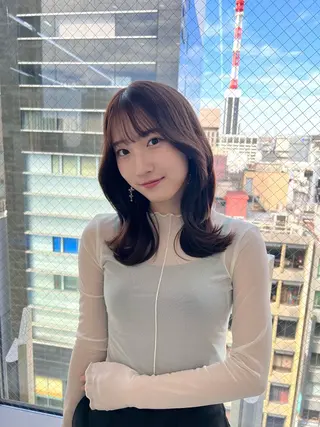 ミディアム 艶カラー/ NAOKIのヘアスタイル