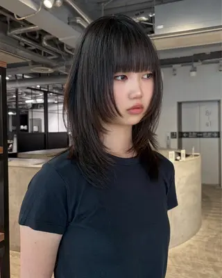 ミディアム レイヤー支持no.1 ☆笠原翔一のヘアスタイル