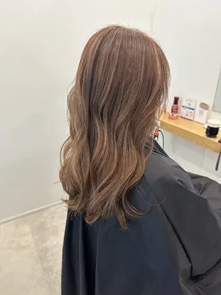 セミロング カラー レイヤー/ヘアセット 💐nao.のヘアスタイル