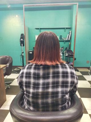 カラー ミディアム 大城正樹 Cecil HAIRのヘアスタイル