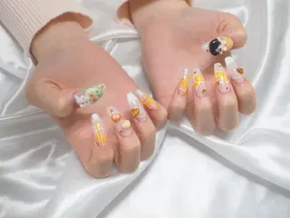 ロング 中道 彩花のネイルデザイン