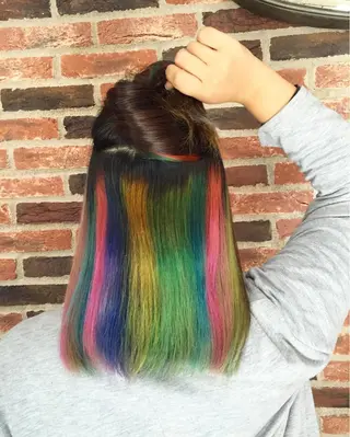 ミディアム セミロング カラー メンズ特化美容師 カラー専門ぺーターのヘアスタイル