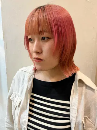 ミディアム カラー パーマ ヘアアレンジ メンズ nishi fuyumiのヘアスタイル