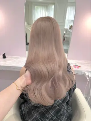 ロング カラー ハイトーンカラー💞 くるみ🎀のヘアスタイル