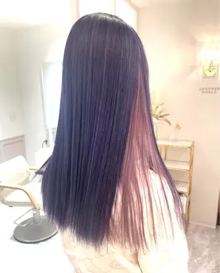 ロング fuwari 美白ショコラカラーのヘアスタイル