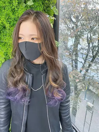 ロング カラー 吉本 知弘のヘアスタイル