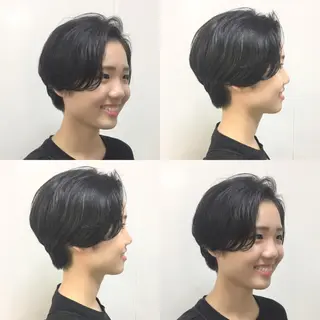 ショート ヘアアレンジ 柔らか垢抜けｶﾗｰと ｶｯﾄ🫧ASUKAのヘアスタイル