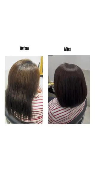 ミディアム BLEACH 🟥 PERM 天神🏆のヘアスタイル