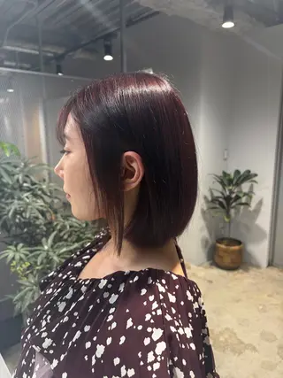 ミディアム カラー ナチュラルカラー/ ワンカラー/あんりのヘアスタイル