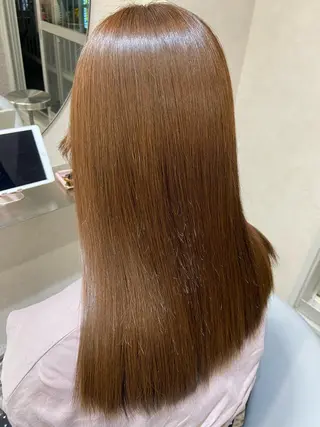 セミロング カラー 新宿/韓国ヘア 中明度カラー/かやのヘアスタイル