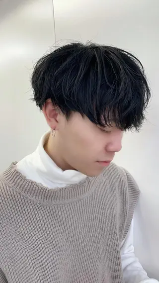 ミディアム カラー パーマ ヘアアレンジ メンズ キッズ メンズ特化美容師 aiの眉毛・アイブロウイメージ