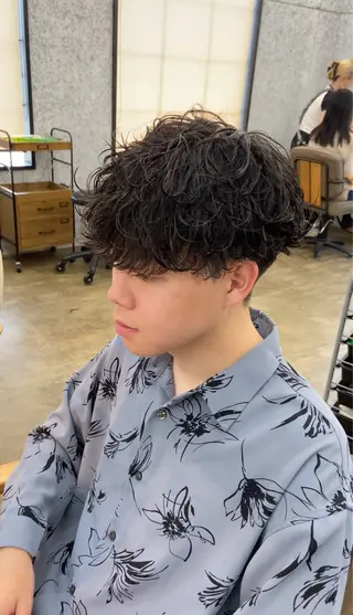 パーマ メンズ カノエ 松江学園店のヘアスタイル