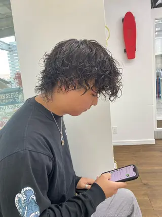 ミディアム メンズ特化サロン ウエダ ヒロキのヘアスタイル