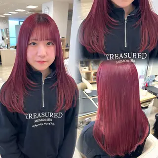 ロング カラー 暖色/ブリーチカラー 🎀 M i k uのヘアスタイル