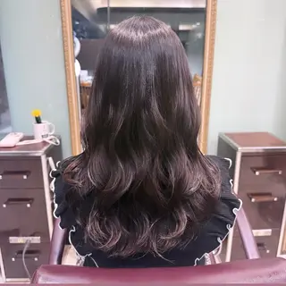 セミロング パーマ 韓国風パーマ🌿コテ 巻き風パーマ/るいのヘアスタイル