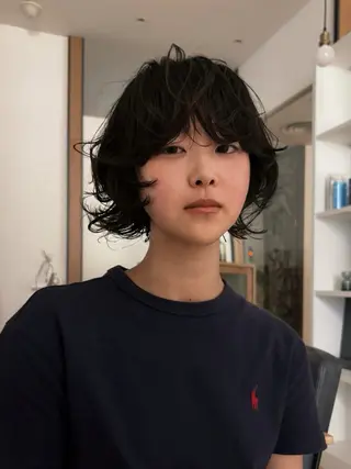 ミディアム 梅田/中崎町/パーマ TAIYOのヘアスタイル