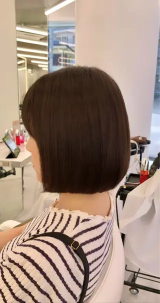 ロング カラー パーマ ヘアアレンジ メンズ キッズ ボブ×自然な縮毛矯正 RYOGAのヘアスタイル