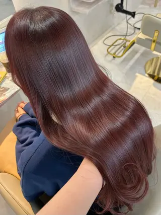 ロング カラー 藤間 帆乃夏（とうまほのかのヘアスタイル