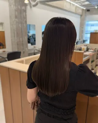 ミディアム カラー 縮毛矯正+モテカラー 🎀✨MIHOのヘアスタイル