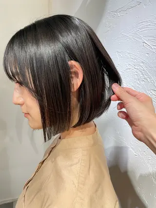 ミディアム SNS撮影用 髪質改善モデル募集のヘアスタイル