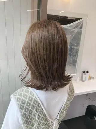 セミロング カラー パーマ ヘアアレンジ メンズ キッズ ネイル マツエク・マツパ 上品＆韓国風 🥀海心🥀のヘアスタイル
