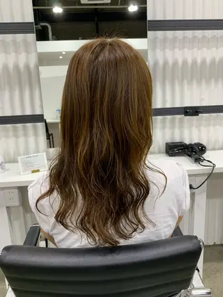 ロング パーマ 笠原 敦司のヘアスタイル