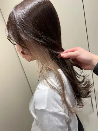 ロング カラー ハイトーン/ブリーチ ルミエール/新栄/栄のヘアスタイル