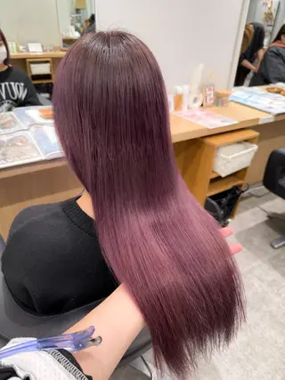 ロング カラー 巻ける髪質改善🫧ハ イライト/永田汰伊智のヘアスタイル