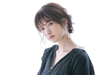 ミディアム 美髪ヘア 藤田友輝のヘアスタイル