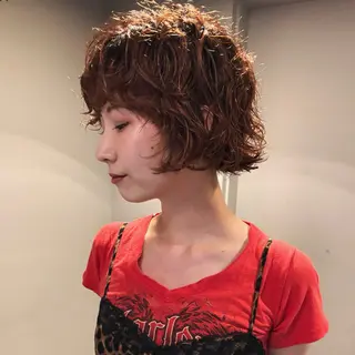 ショート パーマ ショート/ボブ /パーマ🌿柏原良亮のヘアスタイル