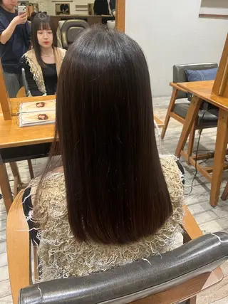 ロング saki🌱似合わせ ボブ/透明感カラーのヘアスタイル