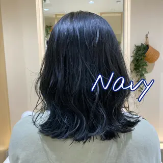 ミディアム カラー パーマ/髪質改善 【榎本千夏】のヘアスタイル