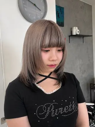 ミディアム カラー 似合わせ特化🦕 レイヤー/見正 恵弥のヘアスタイル