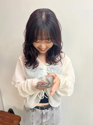 セミロング カラー Terve. メイのヘアスタイル
