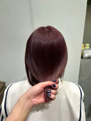 ミディアム カラー 🫧寒色カラー/透明 感ブラック/Risaのヘアスタイル