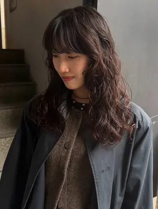 ロング パーマ パーマ🌀 あきとのヘアスタイル