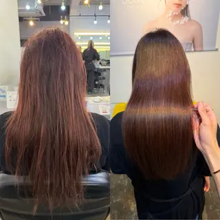 ロング 縮毛矯正/レイヤー カット⭐️SHOTAのヘアスタイル