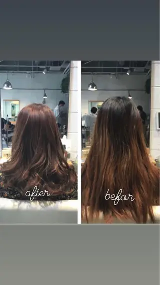 ロング 岩尾 志保のヘアスタイル