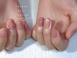 ミディアム ネイル Blowe ニュアンスのネイルデザイン