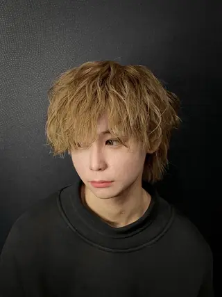ショート カラー メンズ メンズウルフ特化🐺 🔥長山耕大🔥のヘアスタイル