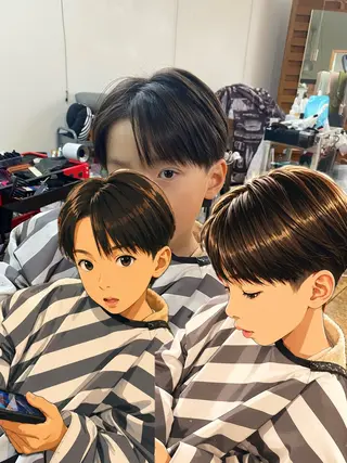 キッズ タカハシ ユウヤのヘアスタイル