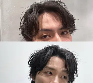ショート パーマ 池袋センターパート No.1 裕大のヘアスタイル